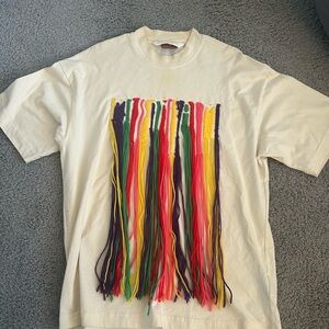 Palm Angels X Missoni Colorful Fringe T-Shirt
